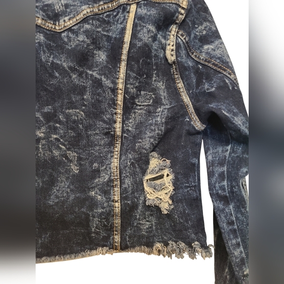 V.I.P Jeans size S juniors blue jean cropped jacket - Picture 7 of 11